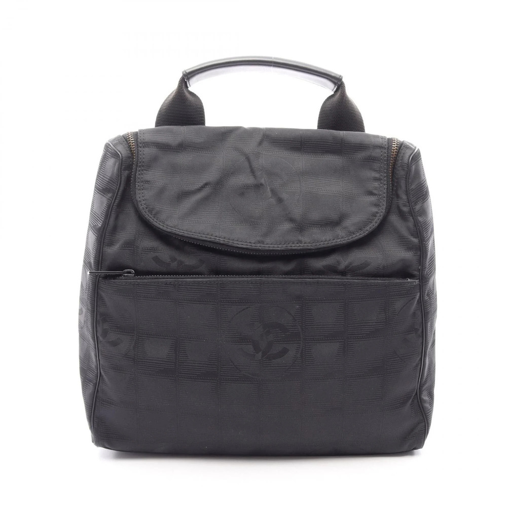 CHANEL Black Leather Backpack